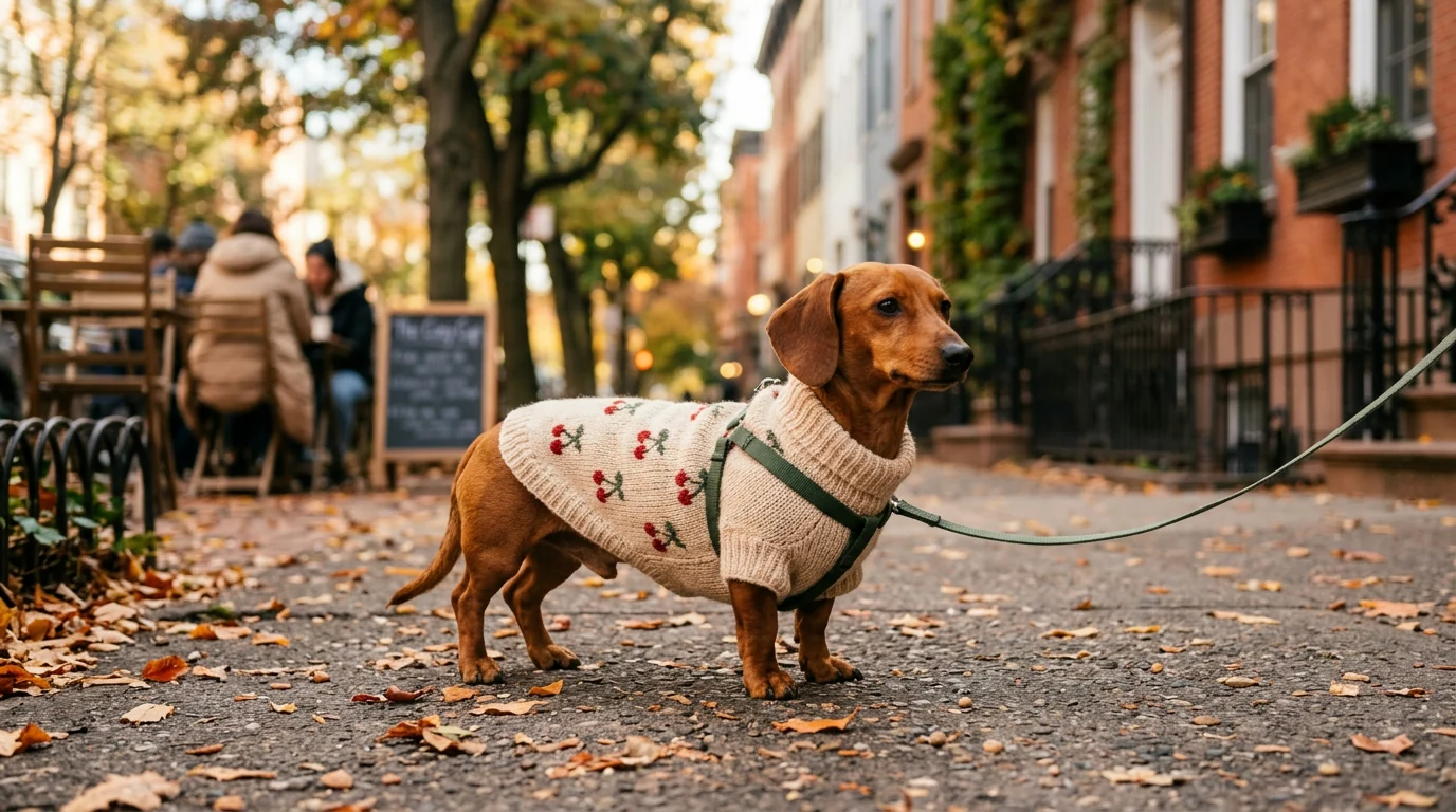 Luxury Cherry Knit Dog Sweater: Cozy Fit & Care Tips