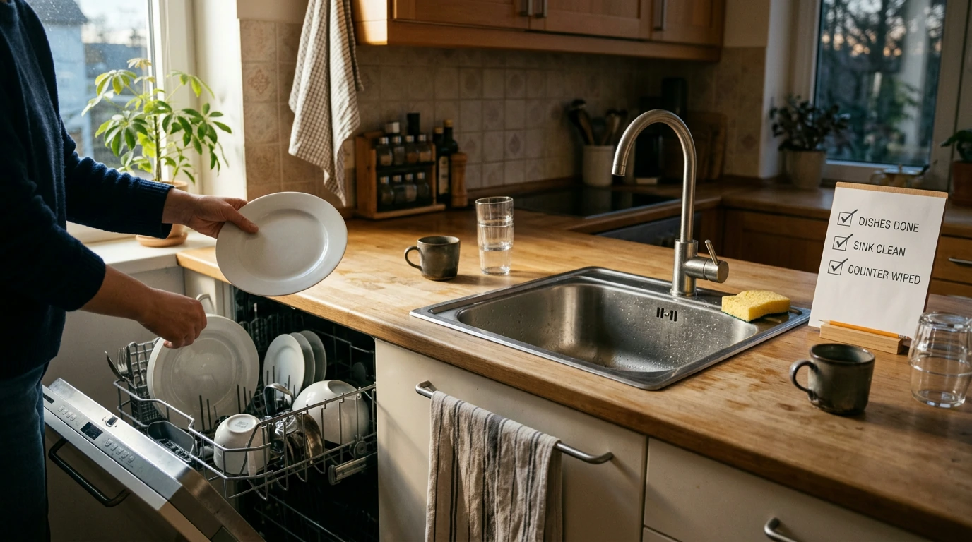 Dish Checklist Routine: 10-Minute System That Sticks