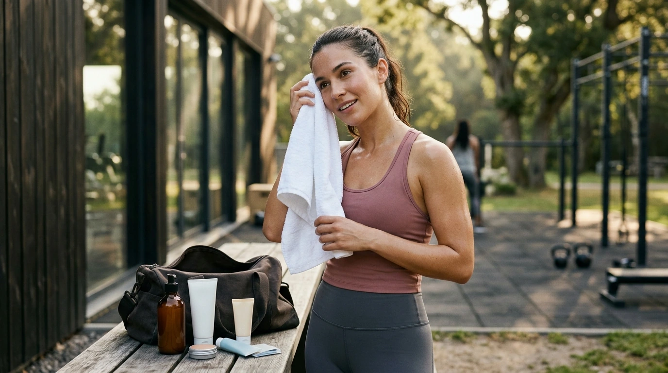 Sweat-Proof Workout Beauty Routine for Clear, Glowy Skin